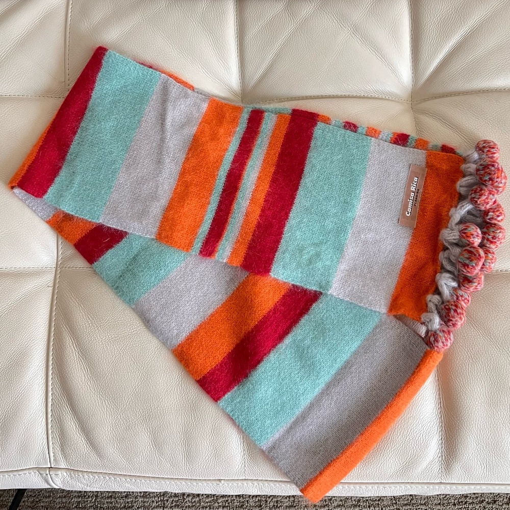 Colorful Striped Wool Scarf